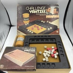 Lowe Milton Bradley Game Challenge Yahtzee 2420 Odd Couple 1974 Vintage